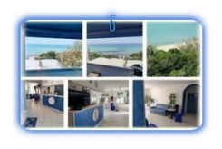immagini reception ristorante sala hall hotel caraibisiaco in Puglia sul mare