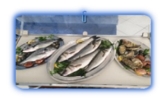 menu pescato piatti del giorno ristorante hotel caraibisiaco in Puglia sul mare