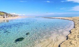 Foce del fiume chidro a San Pietro in Bevagna in Puglia